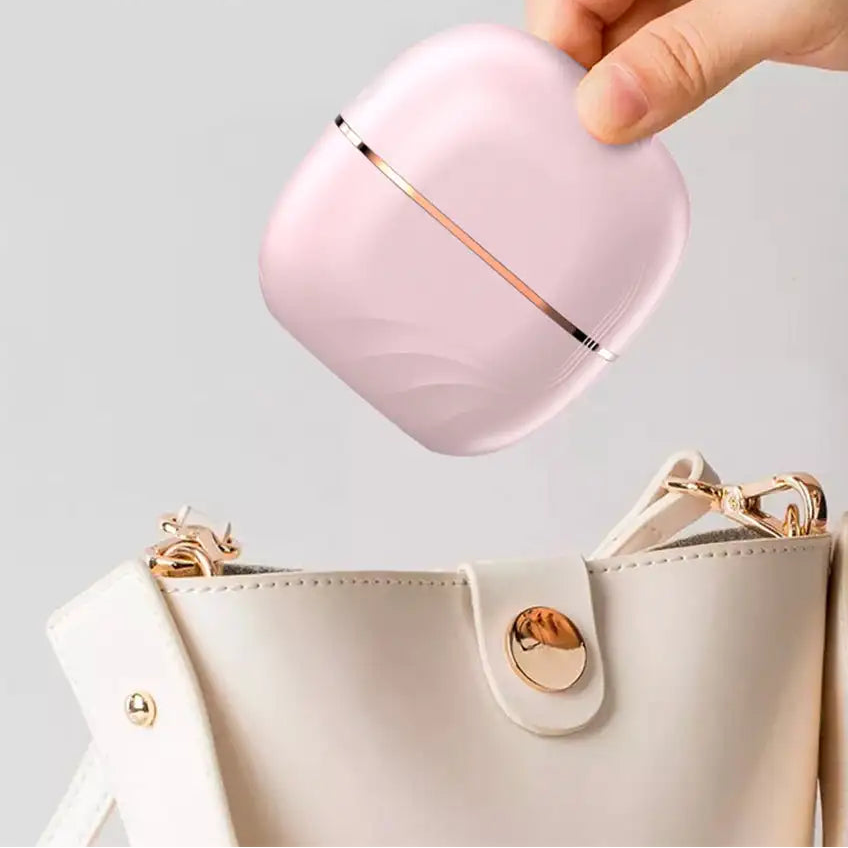 Electric Heating Hair Straightener Brush Portable Mini Hair Straightener 3 Temperature Hot Hair Comb Anti-Scald for Men & Women